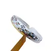 Ao Vivo Popular Latão Banhado a Prata Sutra do Coração Respingo de Bebê Aberto Pulseira Simples Moda Pulseira Joias Fabricante Atacado