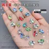 Pedrería sin base, decoraciones de arte de uñas terminadas, pedrería de arte de uñas mixta de colores, accesorios de arte de uñas de diamante K9 súper brillantes