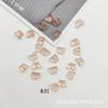 Xingtai Cristal Vidrio Cuentas Sueltas DIY Corazón de Durazno Flor de Ciruelo Pétalo Cortina de Puerta Accesorios de Ropa Agujero Recto Elemento Mariposa