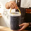 Caixa de armazenamento de grãos de café transparente de vários tamanhos BNBS, pote de armazenamento de lanches e produtos secos para cozinha, recipiente selado para conservação de frescor