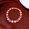 Pulsera con Cierre Redondo de Circonita, Lujo Ligero, Sensación de Alta Gama, Pulsera Exquisita, Diseño de Nicho Versátil, Accesorio de Mano Personalizado