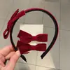 Nuevo y Moderno Accesorio para el Cabello de Terciopelo con Lazo para Otoño e Invierno, Diadema Elegante y a la Moda para Niña, Tocado de Boutique