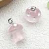 9 Tipos de Resina Luminosa Colorida con Purpurina Fina Colgantes de Hongo 3D Accesorios para Colgante de Pulsera Collar Llavero DIY