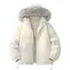 Venda Direta da Fábrica Jaqueta de Algodão da Moda Inverno Adicionado Capuz de Lã Casaco de Algodão Masculino Engrossado Mais Veludo Roupa Exterior Feminina