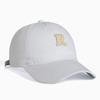 Gorra de béisbol de estilo coreano, nueva gorra de béisbol de moda para mujer, con protección solar, combinable con todo, con borde curvo que muestra la cara y letra R pequeña.