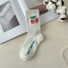 Calcetines para Estudiantes Mujeres, Calcetines de Algodón Primavera y Verano, Calcetines de Media Caña Absorbentes de Sudor, Calcetines Deportivos Lindos de Moda, Ropa Exterior de Aspecto Elegante con Zapatos Blancos