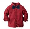 Camisa de Algodón Navideña para Niños 2024 Niño Bebé Ropa para Niños Camisa de Manga Larga de Primavera y Otoño Camisa Natal para Fiesta de Año Nuevo
