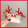 Accesorios para el Cabello de Navidad para Niñas Diadema con Cuernos de Reno Pequeños Accesorios de Disfraz para Bebés Pasador Nuevo Pasador Diadema