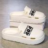 Zapatos de Cocodrilo de Verano para Hombre Antideslizantes 2024 Nuevos Transpirables Medias Zapatillas Perezosas para Dedos de los Pies Sandalias de Suela Gruesa para Ropa de Exterior