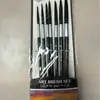 Set de Pinceles de Gouache de 7 Piezas Transfronterizo, Pinceles para Óleo Cisne Negro, Pinceles Finos de Nylon para Contorno, Pinceles para Óleo para Principiantes