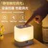 Luz Nocturna con Control Remoto, Recargable, Batería de Larga Duración, Reloj, Lámpara de Mesita de Noche, Lámpara para Alimentar al Bebé, Lámpara para Dormir en el Dormitorio, Lámpara Pequeña de Mesa