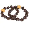 Pulseira com Espaçadores de Contas de Grãos de Café Perfurados Pulseira Contas Vintage Furo Grão de Café Natural Acessórios de Joias DIY