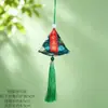Bolsita del Festival del Bote del Dragón para niños, cordón multicolor para colgar en el cuello, bordado de cabeza de tigre, monedero, colgante de silbato, bolsita de paz para bebés Duanyang