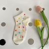Calcetines tobilleros de verano para mujer color dopamina calcetines de lunares calcetines invisibles a rayas calcetines de algodón para mujer calcetines de moda Zhuji al por mayor