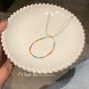 Pulsera Coreana de Cuentas de Color Pulsera Nicho de Flores Diseño Pulsera de Dopamina Estilo Personalizado Versátil Joyería Tejida