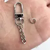 Hebilla Metálica en Forma de U DIY con Cadena de 4 Secciones, Hebilla de Cadena para Bolsos, Clip para Perros en Stock