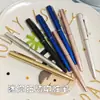 Bolígrafo Pequeño Giratorio Mini Xiaoxihua Dorado Plateado Corto de 10 cm con Cuaderno Regalo Bolígrafo