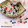 Perlas Artificiales de Alto Brillo de ABS de Colores Porosos 5/6/8mm No se Desvanecen Hechas a Mano DIY Relleno para Joyería, Arte de Uñas, Caja de Maquillaje