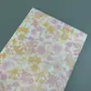 Flor de Colza Pera de Nieve Papel Ins Estilo Papel de Regalo de Alta Gama Envoltura de Flores Tamaño Pequeño Papel de Copia Floral Barato