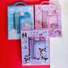 Set de papelería de mascota lindo, Nueva caja de papelería linda de Kuromi, Caja de regalo sacapuntas, Papelería para niños, Regalo del Día del Niño