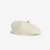 Sombrero Octagonal Artístico Versátil Estilo Británico para Mujer Primavera y Otoño Sombrero de Calabaza de Cuero PU Suave Boina Moda Estilo Coreano