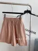 80% Algodón Estilo Coreano Bf Cintura Alta Ropa de Trabajo Un Botón Color Sólido Shorts para Mujer Sueltos Reductores de Edad Pierna Ancha Pantalones Cortos Ajustados Verano 2025