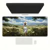 Mouse Pad de Jogo de E-Sports Bidimensional de Personagem de Anime Grande de Alta Qualidade Espessado e Resistente a Manchas Teclado de Computador Pad de Mesa