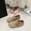 Zapatos de gamuza suave para mujer estilo Birkenstock, nueva colección otoño 2026, mocasines slip-on versátiles de suela blanda, zapatos planos casuales para mujer
