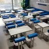 Conjuntos de Mesas e Cadeiras Personalizados para Lojas de Milk Tea, Cafés, Restaurantes e Bares da Moda; Sofás de Cabine de Lazer em Aço Inoxidável