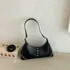 Bolsa tote versátil e moderna estilo Maillard para ombro e axila, novo design retrô de nicho, bolsa feminina de luxo leve