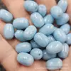 Contas em Formato de Barril Azul Tianhe, Contas Soltas de Jade, Rocha de Quartzo Azul Lago, Contas para Acessórios de Joias em Formato de Tubo Reto