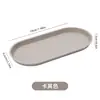 Bandeja de Almacenamiento Transfronteriza para Uso Doméstico, Joyería, Cosméticos, Incienso, Bandeja Ovalada de Silicona, Estilo Nórdico, Artículos de Uso Diario