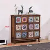 Gabinete de almacenamiento para arte de uñas vitrina juego de mesa y silla para arte de uñas silla para arte de uñas estilo vintage gabinete de almacenamiento de madera maciza gel para uñas
