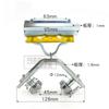 Grúa 40*40/50*50 ángulo hierro polea anillo de elevación cuerda elevación baldosa plana placa gruesa colgante cable polea rueda rodamiento