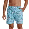 Comercio exterior Pantalones de playa de secado rápido para hombre a rayas estampado europeo y americano tela lavada bañadores transfronterizos talla grande shorts casuales