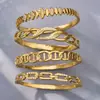 Pulsera con Cierre Geométrico Microincrustado de Circonita, Diseño de Nicho Estilo Ins Europeo y Americano, Acero Inoxidable Chapado en Oro de 18 Quilates, Pulsera de Moda