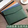 Maletín de Cuero Carpeta de Archivo para Papel A4 Bolsa Gruesa para Documentos con Broche Impermeable Maletín de Negocios