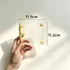 A8 Concha Transparente PVC Caderno de Mão Binder de Três Furos Livro Álbum de Fotos Específico para Estudante Livro de Perseguição de Estrelas Livro de Folhas Soltas