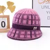Gorro de Lana Grueso Cálido Anti-Frío para Mujer de Edad Media y Anciana Madre Abuela, Gorro de Punto con Ala Ancha Protección para Orejas