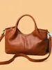 Bolso Retro para Mujer 2026 Nuevo Estilo Casual Piel Suave Bolso Cruzado de Hombro para el Trabajo y los Viajes Bolso Grande de Moda Bajo el Brazo Bolso Tote