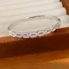 Pulsera de oro macizo de 18 quilates chapado con cierre de doble C entrelazado de circonita, pulsera de moda personalizada, joyería de nicho de lujo ligero de alta gama