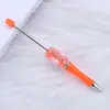 Caneta de Contas Coelho de Açúcar DIY com Borda Furada Caneta Esferográfica Coelho Branco Caneta de Presente Educacional Processamento Fofo Venda por Atacado em Estoque