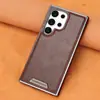 Nueva Funda de Teléfono para Hombre Estilo Negocio Adecuada para Samsung S26Ultra, Funda de Cuero Magnética de Cobertura Total Anti-Caídas para Galaxy24Plus