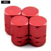 Modificación exterior tapón de válvula de neumático de coche aleación de aluminio color personalizado tapa de válvula decorativa 4 piezas