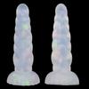 A117 cuerda de cáñamo trenzada pequeña color partícula gelatina fluorescente luminoso pene espiral tapón anal sm suministros para la parte trasera al por mayor