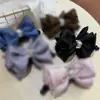 Pinza de Plátano Negra con Lazo Estilo Coreano de Lujo Ligero para Cola de Caballo Alta, Pinza Vertical, Pinza Retorcida, Pasador, Accesorio para el Cabello para Uso Diario