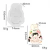 Molde de Pellizco Tejido de Invierno Muñeco de Dibujos Animados Oso Sombrero de Pellizco DIY Guantes Suéter Molde de Silicona