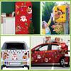 RFM044 Adhesivo Magnético para Coche Combinación Muñeco de Nieve Foco Navideño Transfronterizo Adhesivo Reflectante Panal Adhesivo Decorativo para Refrigerador