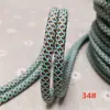 Patrón de Malla de 5 MM de Espesor Cuerda Bicolor Núcleo de Poliéster Color de Contraste Cuerda Redonda Decoración de Cordón para Sudadera Tejido Manual DIY Paracord