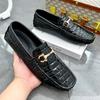 Zapatos de Lona Estilo Cocodrilo Talla Grande 48 Transfronterizos Zapatos Trendy Juveniles para Hombre Zapatos para Conducir Zapatos Perezosos Zapatos Casuales de Cuero Hechos a Mano Zapatos para Hombre